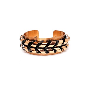 Brazalete de Cobre Hecho a Mano de Antique Creations, Metal para Bienestar, Brazalete Terapéutico con Diseño Trenzado, Regalo de Lujo - Product Image 1