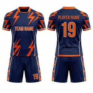 Maillot de rugby vert et blanc pour homme, manches courtes, col rond, nom et numéro de l'équipe sublimés, polyester respirant - Product Image 5