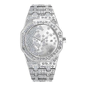 Reloj de Moissanita con Corte Brillante VVS1, Cuadrado, Estilo Antiguo, Hip Hop, Lujo, Cuarzo, Moda, Negocios, Esfera de Cristal, Colección de Relojes de la India - Product Image 6