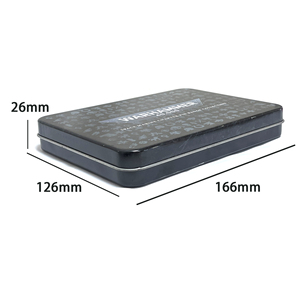 Caja Metálica Rectangular Personalizada con Tapa Deslizante para Colección de Insignias - Product Image 2