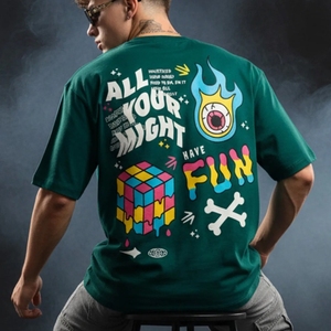 T-shirts surdimensionnés personnalisés avec logo 2026, T-shirts de golf brodés en Dacron, grandes tailles, pour le voyage, la course en extérieur et les vêtements de travail - Product Image 4