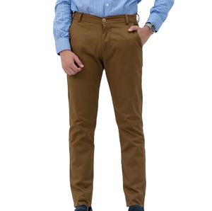 Cómodo y perfecto servicio Casual al aire libre Color blanco sólido Chinos pantalones Slim Fit hombres venta al por mayor Chinos pantalones transpirables - Product Image 2