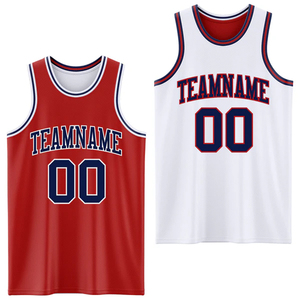 USA Market Reversible Basketball Uniform Jersey with Short Sleeves 100% Polyester Quick Dry Custom Team Wear - Product Image 1