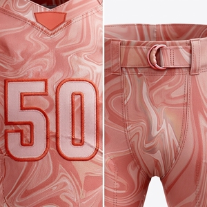 Uniformes de Fútbol Americano 100% Poliéster Impermeables Transpirables de Manga Corta con Cuello en V Ecológicos Personalización de Diseño Gratuita - Product Image 5