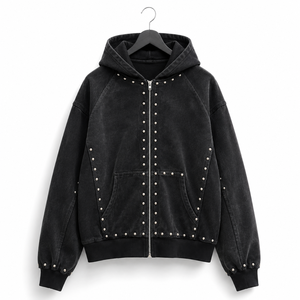 Low MOQ Heavyweight Cotton <b>Zip</b> Hoodie Custom Men's Fashion <b>Zip</b> Hoodie for Global Wholesale - Product Image 1