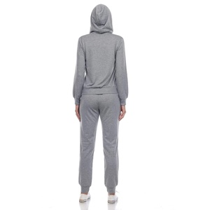 Ensemble 2 pièces streetwear français à capuche, vêtements urbains, sweat-shirt pour femme, fermeture éclair, avec poches latérales - Product Image 4