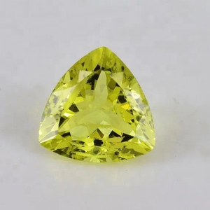 9mm Quartz Citron Naturel Facettes Trillion Cut Véritable Pierres Précieuses Semi Précieuses En Vrac De Fabricant Indien Boutique Acheter En Ligne Maintenant - Product Image 2
