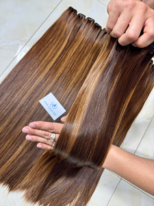 Extensiones de Cabello Humano Remy Vietnamita al por Mayor, Lisas, de Una Sola Capa, con Doble Trama, Proveedor de Cabello con Mechas - Product Image 4