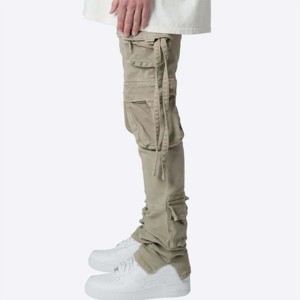 Pantalon Cargo en Toile pour Homme de Haute Qualité – Confortable, Décontracté, Multi-Poches, Anti-Boulochage, Couleurs Personnalisables – Vente en Gros - Product Image 4