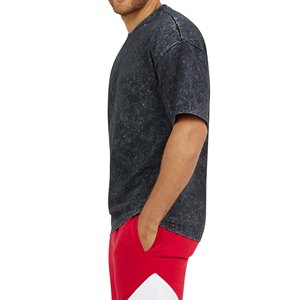 T-shirts à manches courtes pour hommes, design simple, lavage à l'acide, 100% coton, best-seller - Product Image 3