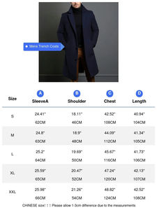 Manteaux Trench d'Hiver Personnalisés pour Hommes – Vestes en Laine Mi-Longues Chaudes de Luxe pour Hommes – Manteaux Décontractés et Confortables pour Hommes d'Affaires - Product Image 6