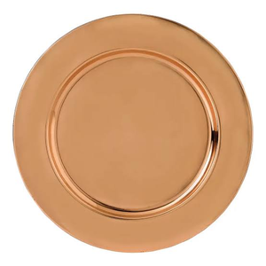 Copper Dinner Charger <b>Plate</b> for Party Dinnerware Eco-Friendly 13-Inch Stainless Steel & Copper Charger <b>Plates</b> - Product Image 2