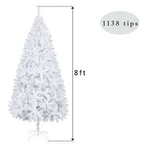 FCH 8ft Flocking Tied <b>Light</b> Christmas <b>Tree</b> Elegant and Luminous Decor for Festive Season - Product Image 6