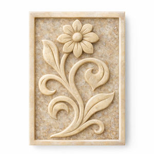 hot selling Handmade Resin Decorative Panel with Embossed Leaf Design Elegant Floral Wall Art for Home <b>Decor</b> - Product Image 6