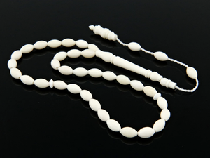 Tasbih de Hueso Tallado Natural, Elegante Regalo Islámico, Rosario - Product Image 4