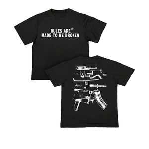 T-shirts pour hommes en coton 100% vintage, imprimés DTG, style streetwear, coupe ample et courte, vente en gros - Product Image 1