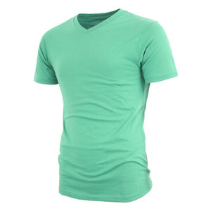 Camiseta Lisa y Sencilla para Hombre, Nueva Llegada 2026, Material de Algodón de Alta Calidad, Cuello en V, Manga Corta, para Verano - Product Image 5
