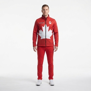 Veste Softshell Personnalisée Haut de Gamme pour le Curling, Style Équipe Canada, Coupe Ajustée, Vêtement d'Extérieur Olympique pour Femme, Fabricant OEM de Produits Sportifs - Product Image 1
