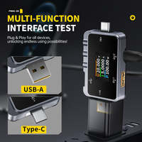 FNIRSI FNAC-28 Probador USB Tipo-C, Medidor de Voltaje y Corriente USB, Probador de Capacidad de Banco de Energía con Carga Rápida PD QC