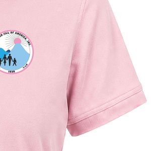 เสื้อโปโลปักลาย Pink Jack & Jill Crest แขนสั้น คอปก ติดกระดุมด้านหน้า น้ำหนักเบา สวมใส่สบาย เหมาะสำหรับทีมสโมสร - Product Image 3