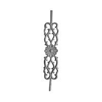 Balustre moderne orné de motifs floraux, balustrade de luxe haut de gamme pour villa, garde-corps de balcon en acier inoxydable, main courante décorative pour escalier