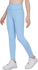 Soft Comfort Knitted Washed Spandex/Polyester Kids Full-Length Leggings <b>Waterproof</b> Breathable Quick Dry Elastic Waist Sweet - Product Image 3