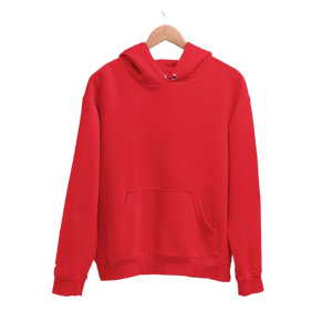 <b>Pink</b> Unisex Hooded Sweatshirt Regular Fit Solid Color Casual French Terry Knitted Pullover Front Pocket Winter 100% Cotton - Product Image 5
