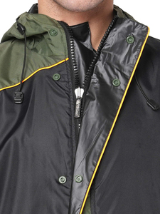 Ensemble coupe-vent professionnel pour homme OEM de haute qualité, veste à capuche imperméable et pantalon pour les voyages en plein air - Product Image 5