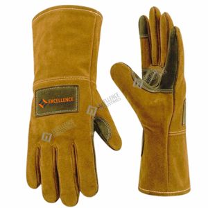 Industrial Welding <b>Gloves</b> Heat Resistant Heavy Duty Protective <b>Gloves</b> for Metal Work Construction and Fabrication - Product Image 6
