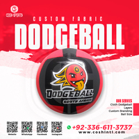 Dodgeball d'entraînement en plein air sur mesure OEM Dodgeball d'aire de jeux en caoutchouc polyester Dodgeball Fabricant de Dodgeball en tissu sur mesure OEM au Pakistan