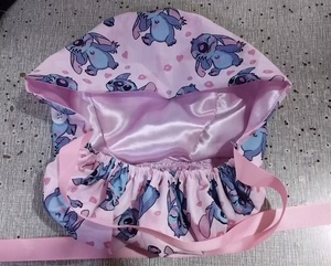Cappellini chirurgici mimetici con fodera in raso con stampa a cartoni animati simpatici cappelli da infermiera con stampa stampata a coda di cavallo - Product Image 2