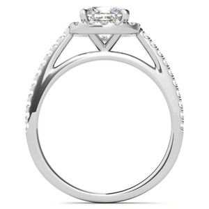 Bague en Moissanite taille coussin, en argent sterling 925 plaqué or, sertie à griffes, cadeau de luxe classique pour fiançailles, mariage, anniversaire - Product Image 2