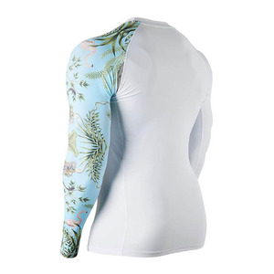 Custom MMA Rash Guard Compression Shirt Long Sleeve Breathable Spandex Polyester Grappling Training Fitness Wear with Digital - Product Image 3