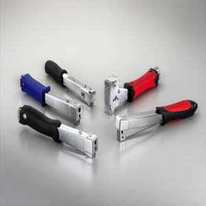 JY585 JANN-YEI Heavy Duty <b>DIY</b> Industrial Hammer Tacker Hand <b>Tool</b> OEM ODM Options Chrome Silver+Blue Rear Loading 165pcs 1 Year - Product Image 6