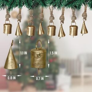 Trusted Manufacturer Fashionable Metal Christmas Hanging Bell Ornament For Xmas Party Tree Decoration Decorative Purpose - Product Image 6