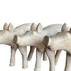 Meilleure collection de sculptures d'animaux peintes à la main, en bois massif, écologiques, durables, décoration vintage pour la maison, intérieurs de luxe - MOQ - Product Image 3