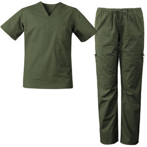 Nurses Working Uniform Men Short Sleeve Pockets Workers <b>Tops</b> Nurse Scrubs Nurse Men Scrubs Uniform Workwear Medical Uniform - Product Image 1