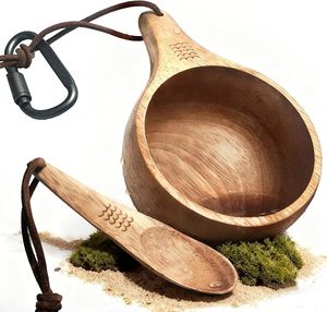 Taza Kuksa Natural, Económica, Tallada a Mano, de Madera, para Café, Té y Aventuras al Aire Libre - Product Image 6