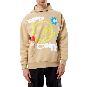 Sweat à capuche oversize personnalisé 2026 Glory, imprimé sur mesure, 100 % coton, épaules tombantes, unisexe, pour streetwear et tenues décontractées, OEM - Product Image 1