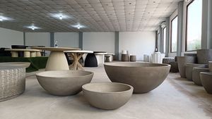 Juego de 3 Macetas de Hormigón para Jardín, Contemporáneas, Ecológicas, Duraderas, Ligeras y Reforzadas - Precio de Fábrica - Product Image 4