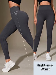Leggings Deportivos de Cintura Alta con Efecto Push-Up para Mujer |   Pantalones de Yoga sin Costuras para Gimnasio |   Medias Cómodas y Suaves de Poliéster y Elastano - Product Image 3