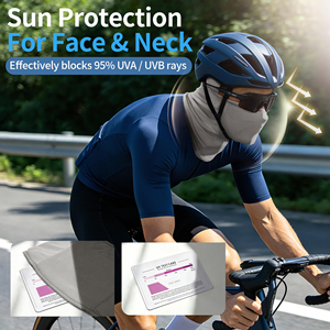 High Quality Summer <b>Balaclava</b> Windproof Dustproof Face Guard For Biker Rider Breathable Cooling Fabric Tactical Style Sports - Product Image 4