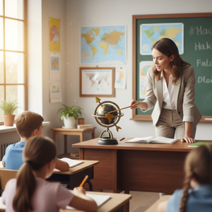 Globe terrestre en métal de 40 cm avec carte colorée et base noire |   Globe terrestre éducatif classique pour la maison, le bureau, la décoration de la salle d'étude - Product Image 5