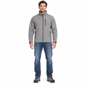 <b>Men</b> Softshell Fleece Jacket Winter Outdoor <b>Thermal</b> Jacket Windproof Water Repellent Hiking Apparel - Product Image 1