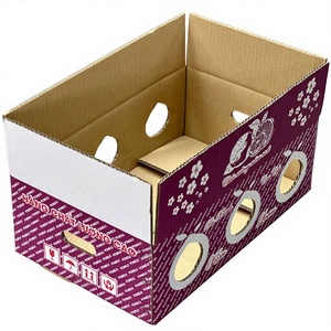 Eco-Friendly Heavy Duty Corrugated Cardboard Citrus Fruit Carton <b>Box</b> Custom Printed for Pomelo <b>Packaging</b> OEM ODM Accept <b>Small</b> - Product Image 1