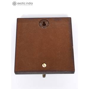 4 Inches Handmade <b>Wood</b> <b>Framed</b> Designer Tile Wall Hook for Home Decor and Gifting Item Made In India - Product Image 3