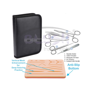 Complete Suture Tool Set for Veterinary Student Steel Material Surgery Kit for Medical Suture Practice By <b>Blush</b> Surgical - Product Image 2