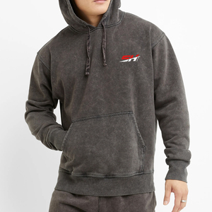 Haut de survêtement pour homme, sweat à capuche délavé à l'acide, qualité supérieure, vierge, épais, personnalisable - Product Image 1