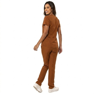 Nouveaux meilleurs uniformes médicaux courts en satin pour femmes, de haute qualité, pour hôpitaux privés, pour médecins et infirmières, été - Product Image 2