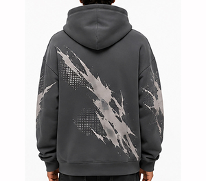 Sudadera con Capucha de Diseñador, Estilo Holgado, Ropa Urbana, Sudadera Informal para Hombre, Uso Diario - Product Image 2